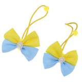 Maxbell Lovely Bowknot Flower Hair Band Rope for Doll Children Makeup Yellow Bowknot - Aladdin Shoppers
