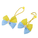 Maxbell Lovely Bowknot Flower Hair Band Rope for Doll Children Makeup Yellow Bowknot - Aladdin Shoppers