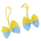 Maxbell Lovely Bowknot Flower Hair Band Rope for Doll Children Makeup Yellow Bowknot - Aladdin Shoppers