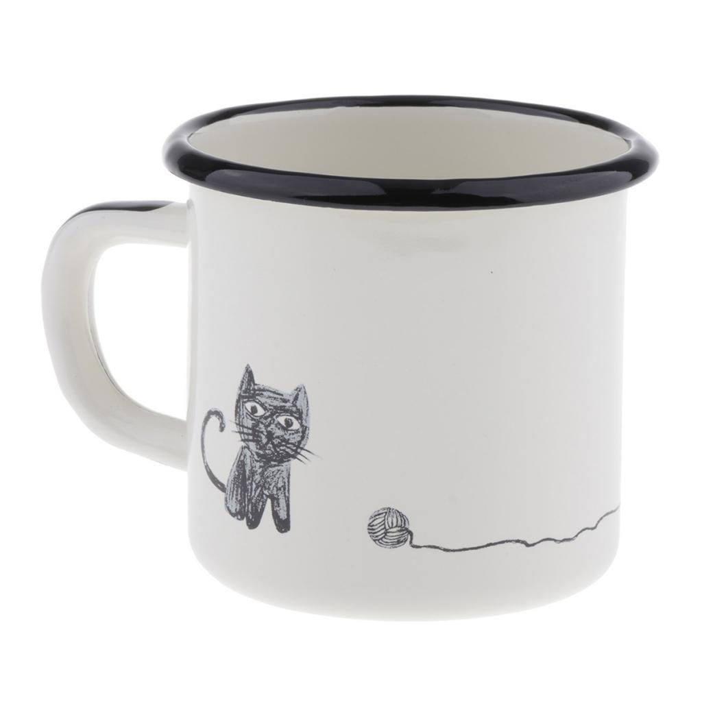 Maxbell Lovely Ceramic Coffee Mug Tea Cup Plain Color Kitchen Cup 8x2cm - Aladdin Shoppers