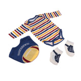 Maxbell Lovely Clothes Jumpsuits Romper and Bib Set for 20-22'' Newborn Baby Dolls - Aladdin Shoppers