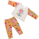 Maxbell Lovely Cotton Pajamas Nighgown for 18inch Dolls Clothes Yellow - Aladdin Shoppers
