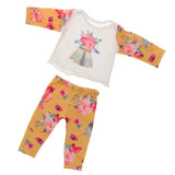 Maxbell Lovely Cotton Pajamas Nighgown for 18inch Dolls Clothes Yellow - Aladdin Shoppers