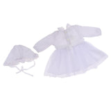 Maxbell Lovely Doll Clothes Set Lace Dress and Hat For 20-22'' Newborn Baby Dolls - Aladdin Shoppers