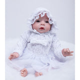 Maxbell Lovely Doll Clothes Set Lace Dress and Hat For 20-22'' Newborn Baby Dolls - Aladdin Shoppers