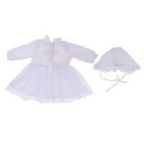 Maxbell Lovely Doll Clothes Set Lace Dress and Hat For 20-22'' Newborn Baby Dolls