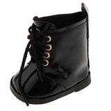Maxbell Lovely Doll PU Shoes for Doll Shoes 18inch Doll Accs Black - Aladdin Shoppers