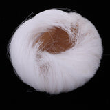 Maxbell Lovely Doll Short Bob Hair for 1/8 BJD Dolls DIY Making Accessory White - Aladdin Shoppers