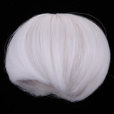 Maxbell Lovely Doll Short Bob Hair for 1/8 BJD Dolls DIY Making Accessory White - Aladdin Shoppers