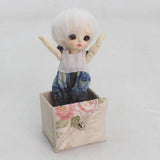 Maxbell Lovely Doll Short Bob Hair for 1/8 BJD Dolls DIY Making Accessory White - Aladdin Shoppers