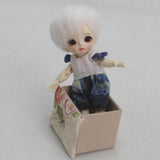 Maxbell Lovely Doll Short Bob Hair for 1/8 BJD Dolls DIY Making Accessory White - Aladdin Shoppers