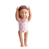 Maxbell Lovely One-piece Swimwear Bathing Suit for 18inch Dolls Pink - Aladdin Shoppers