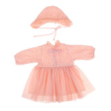 Maxbell Lovely Pink Lace Dress Hat Suit for 20"-22" Reborn Baby Girl Doll Clothes - Aladdin Shoppers