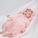 Maxbell Lovely Pink Lace Dress Hat Suit for 20"-22" Reborn Baby Girl Doll Clothes - Aladdin Shoppers