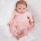 Maxbell Lovely Pink Lace Dress Hat Suit for 20"-22" Reborn Baby Girl Doll Clothes - Aladdin Shoppers