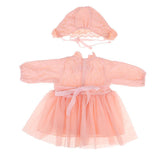 Maxbell Lovely Pink Lace Dress Hat Suit for 20"-22" Reborn Baby Girl Doll Clothes - Aladdin Shoppers