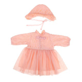 Maxbell Lovely Pink Lace Dress Hat Suit for 20"-22" Reborn Baby Girl Doll Clothes - Aladdin Shoppers