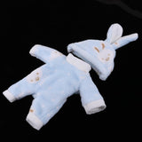 Maxbell Lovely Plush Jumpsuit Hat Suit for 25cm Mellchan Baby Doll Accessories Blue - Aladdin Shoppers