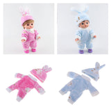 Maxbell Lovely Plush Jumpsuit Hat Suit for 25cm Mellchan Baby Doll Accessories Pink - Aladdin Shoppers