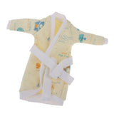 Maxbell Lovely Printed Sleepwear Nightgown for 1/6 Girl Dolls Accessory Yellow - Aladdin Shoppers