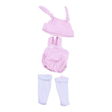 Maxbell Lovely Rabbit Rompers Hat Socks for 10''-11'' Reborn Baby Girl Doll Clothes - Aladdin Shoppers