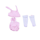 Maxbell Lovely Rabbit Rompers Hat Socks for 10''-11'' Reborn Baby Girl Doll Clothes - Aladdin Shoppers