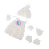 Maxbell Lovely Reborn Doll Knitted Dress Hat Set for 30cm Baby Dolls Dress Up Accs - Aladdin Shoppers