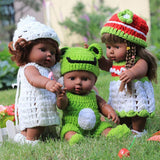 Maxbell Lovely Reborn Doll Knitted Dress Hat Set for 30cm Baby Dolls Dress Up Accs - Aladdin Shoppers