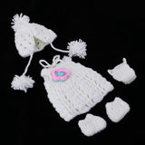 Maxbell Lovely Reborn Doll Knitted Dress Hat Set for 30cm Baby Dolls Dress Up Accs - Aladdin Shoppers