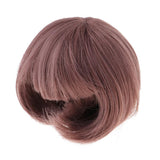 Maxbell Lovely Short Straight Hair Bob Wig for 1/4 BJD Doll DIY Making Accs Chestnut - Aladdin Shoppers