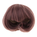 Maxbell Lovely Short Straight Hair Bob Wig for 1/4 BJD Doll DIY Making Accs Chestnut - Aladdin Shoppers