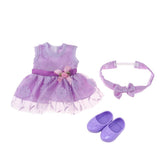 Maxbell Lovely Sleeveless Dress Hairband for 25cm Mellchan Dolls Clothes Accessories - Aladdin Shoppers