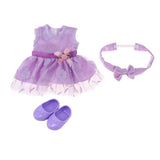 Maxbell Lovely Sleeveless Dress Hairband for 25cm Mellchan Dolls Clothes Accessories - Aladdin Shoppers