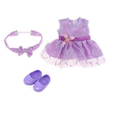 Maxbell Lovely Sleeveless Dress Hairband for 25cm Mellchan Dolls Clothes Accessories - Aladdin Shoppers