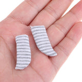 Maxbell Lovely Striped Socks Clothes for OB11 Obitsu11 Dolls Accessories Gray - Aladdin Shoppers