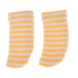 Maxbell Lovely Striped Socks Clothes for OB11 Obitsu11 Dolls Accessories Yellow - Aladdin Shoppers