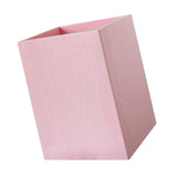 Maxbell Lovely Wooden Tabletop Storage Box Pen Container Brush Pot Pink Square
