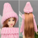 Maxbell Lovely Wool Knitted Beanie Hat Ski Cap For 12inch Doll Winter Outfits Gray - Aladdin Shoppers