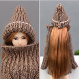 Maxbell Lovely Wool Knitted Beanie Hat Ski Cap For 12inch Doll Winter Outfits Gray - Aladdin Shoppers