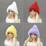 Maxbell Lovely Wool Knitted Beanie Hat Ski Cap For 12inch Doll Winter Outfits Pink - Aladdin Shoppers