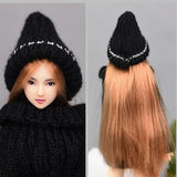 Maxbell Lovely Wool Knitted Beanie Hat Ski Cap For 12inch Doll Winter Outfits White - Aladdin Shoppers