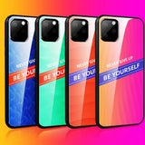 Maxbell Luxury Glass NEVER GIVE UP BE YOURSELF Phone Case for iPhone 11 6.1inch - Aladdin Shoppers