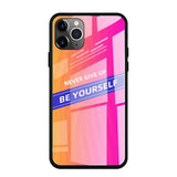 Maxbell Luxury Glass NEVER GIVE UP BE YOURSELF Phone Case for iPhone 11 NEW 5.8inch - Aladdin Shoppers