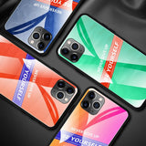 Maxbell Luxury Glass NEVER GIVE UP BE YOURSELF Phone Case for iPhone 11 NEW 5.8inch - Aladdin Shoppers