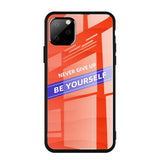 Maxbell Luxury Glass NEVER GIVE UP BE YOURSELF Phone Case for iPhone 11 NEW! 6.1inch - Aladdin Shoppers