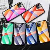 Maxbell Luxury Glass NEVER GIVE UP BE YOURSELF Phone Cover for iPhone 11 6.5inch - Aladdin Shoppers