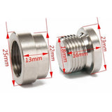Maxbell M18X1.5 O2 Oxygen Sensor Step Style Bung Port Nut Fitting w/ Plug Universal - Aladdin Shoppers
