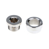 Maxbell M18X1.5 O2 Oxygen Sensor Step Style Bung Port Nut Fitting w/ Plug Universal - Aladdin Shoppers