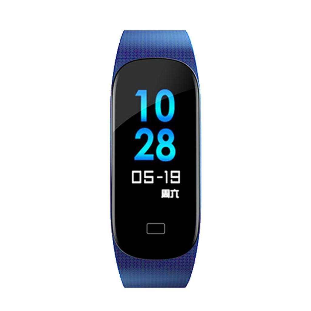 Maxbell M6 Smart Color Screen Bluetooth Bracelet Heart Rate Blood Pressure Deep Blue - Aladdin Shoppers
