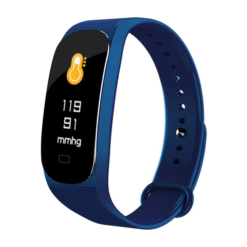 Maxbell M6 Smart Color Screen Bluetooth Bracelet Heart Rate Blood Pressure Deep Blue - Aladdin Shoppers